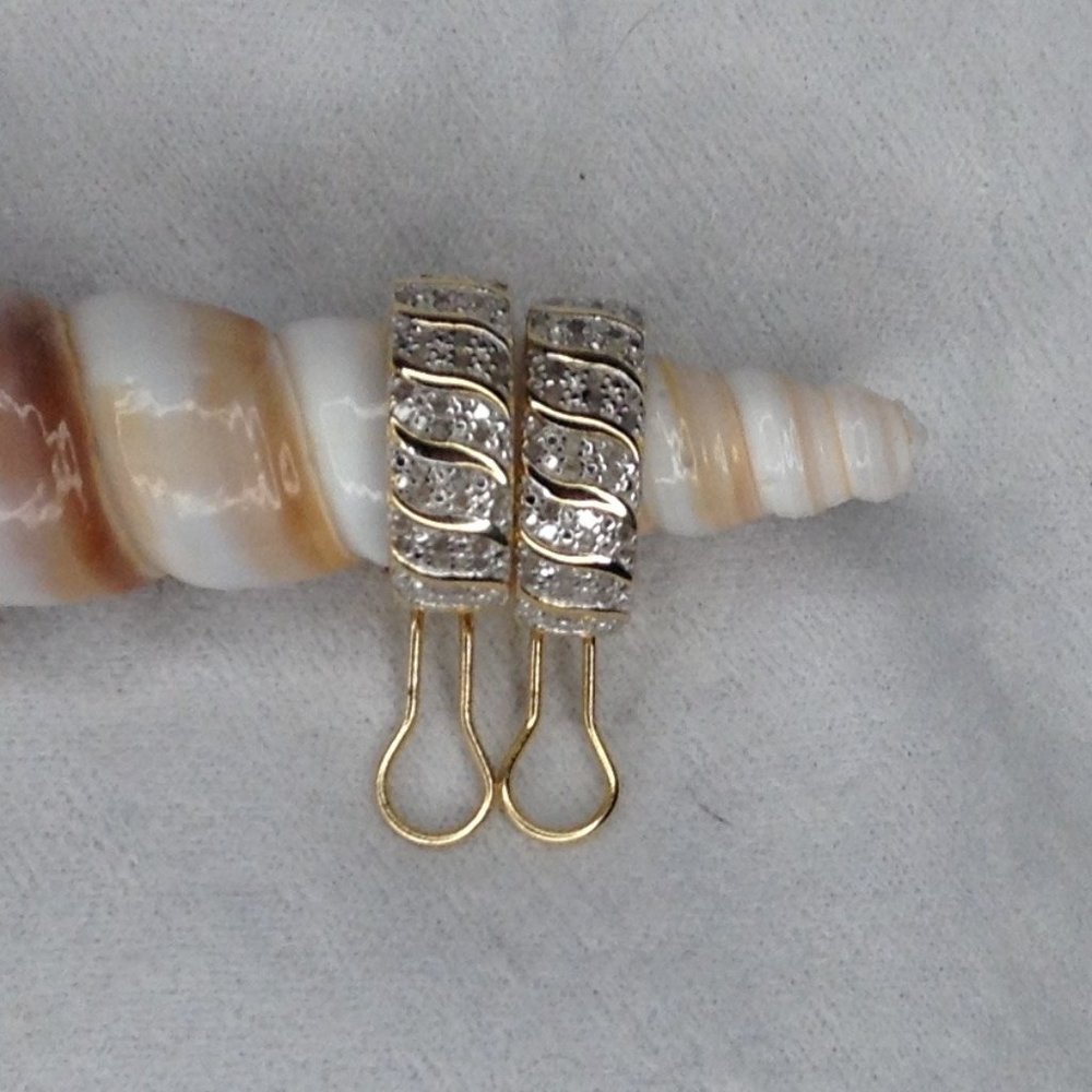 JTV Diamond Hoop Earrings